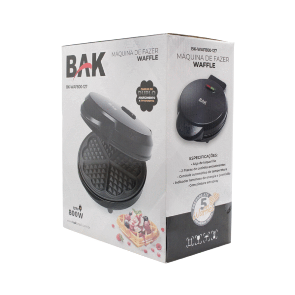 Máquina de fazer 5 Waffle - Imagem 5