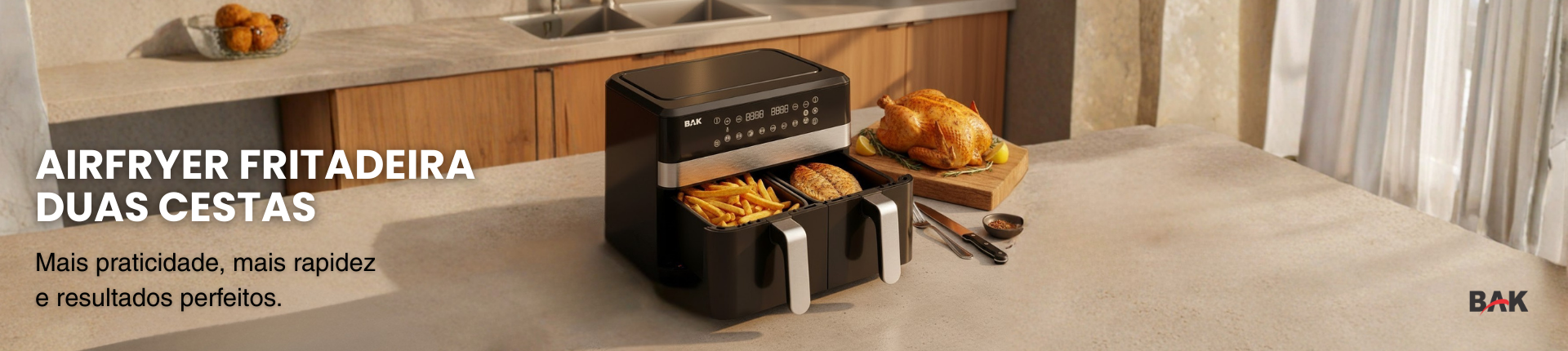 Airfryer Fritadeira Duas Cestas